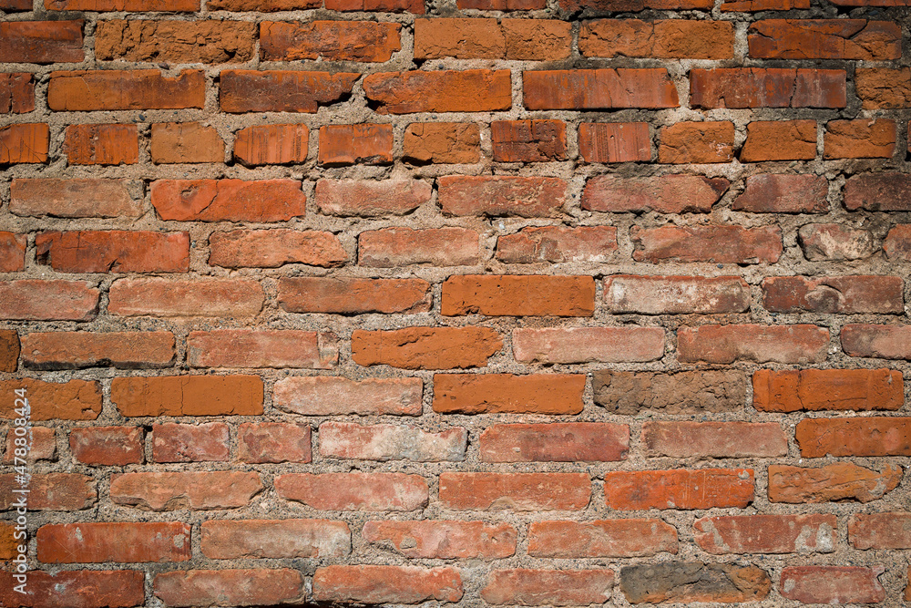 Obraz premium Background of red brick wall