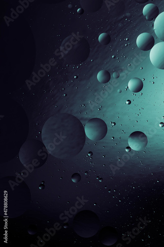 water drops, dark simple background