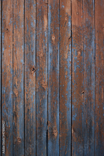 Brown wood plank wall texture background © alan