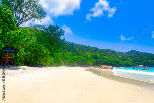 The Beach Anse Lazio, Praslin - Seychelles Island, Indian Ocean, Africa