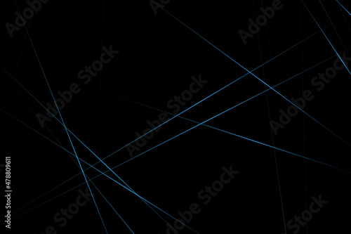 Abstract black with blue lines, triangles background modern design. Vector illustration EPS 10.