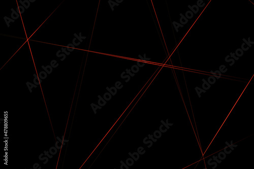 Abstract black with red lines, triangles background modern design. Vector illustration EPS 10.