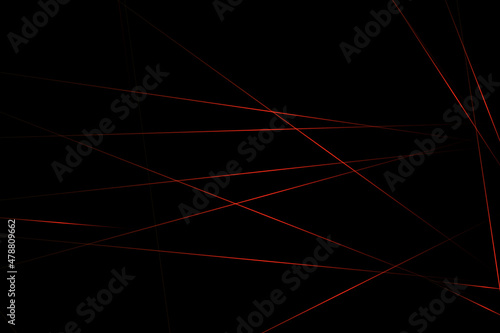 Abstract black with red lines, triangles background modern design. Vector illustration EPS 10.