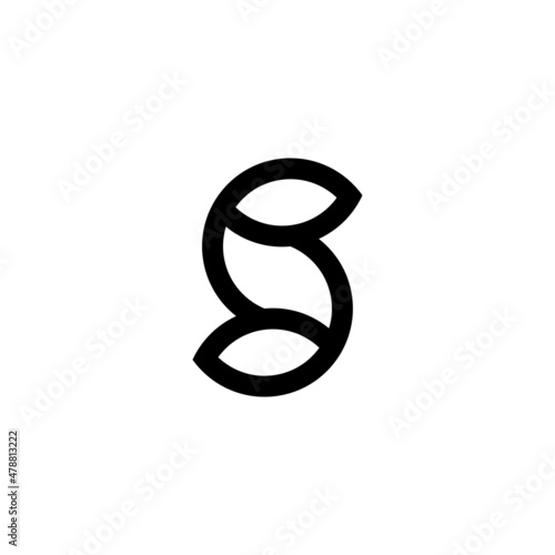 S letter logo simple, elegant, abstract