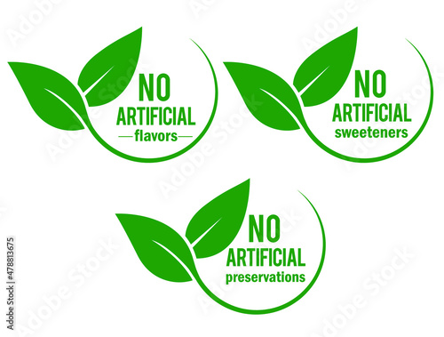 no artificial flavors sweeteners preservations logo