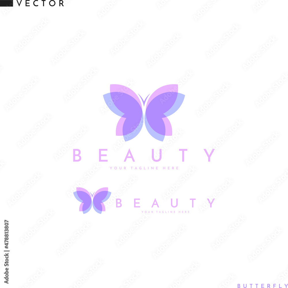 Abstract butterfly logo vector. Creative insect Abstract butterfly logo vector. Creative insect
