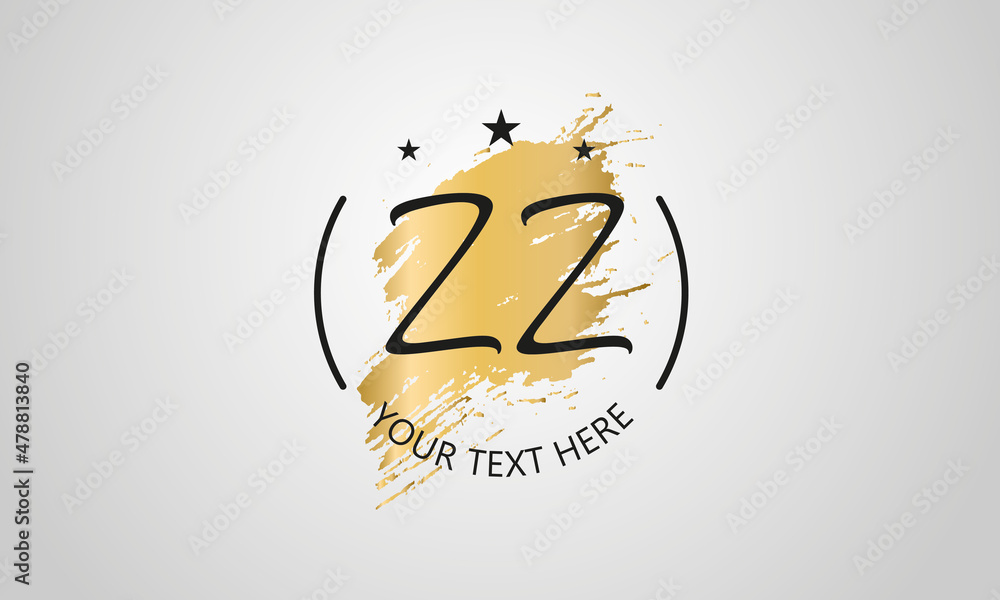 Handwritten feminine ZZ letter logo vector template design Handwritten feminine ZZ letter logo vector template design