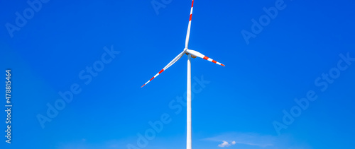 wind power plant for the production of electricity. copy space. banner © edojob