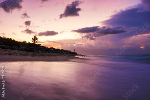 Sunset at the beautiful beach of Varadero in Cuba