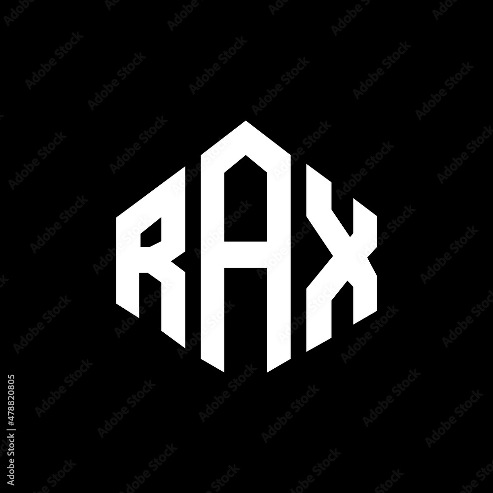 RAX letter logo design with polygon shape. RAX polygon and cube shape logo design. RAX hexagon vector logo template white and black colors. RAX monogram, business and real estate logo. RAX letter logo design with polygon shape. RAX polygon and cube shape logo design. RAX hexagon vector logo template white and black colors. RAX monogram, business and real estate logo.