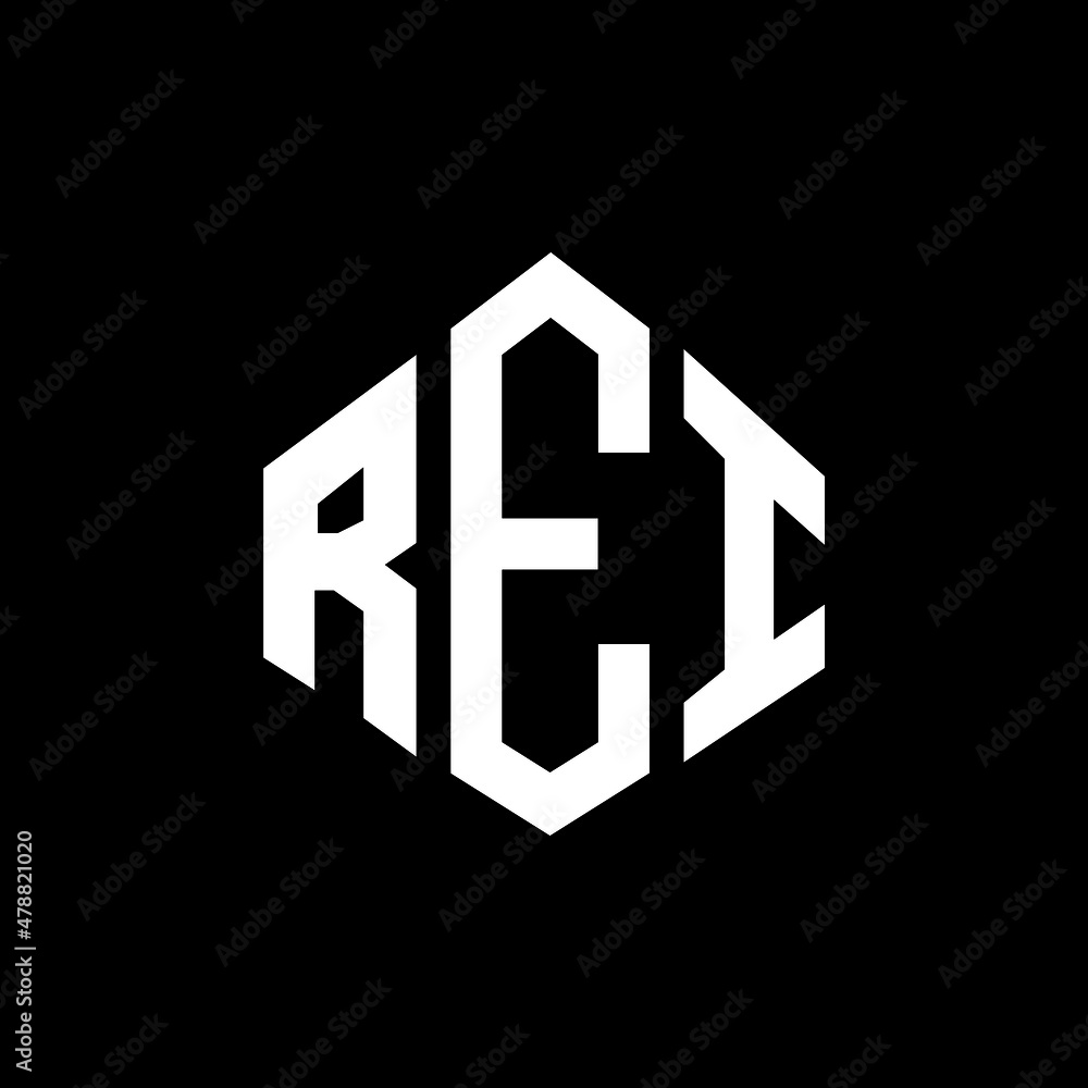 REI letter logo design with polygon shape. REI polygon and cube shape logo design. REI hexagon vector logo template white and black colors. REI monogram, business and real estate logo. REI letter logo design with polygon shape. REI polygon and cube shape logo design. REI hexagon vector logo template white and black colors. REI monogram, business and real estate logo.