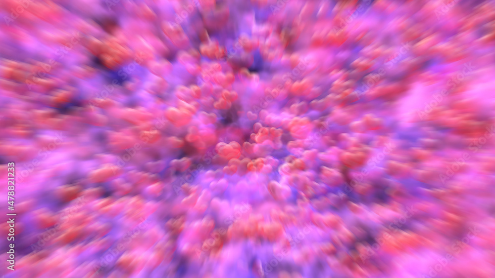 Heart valentine light pink background illustration