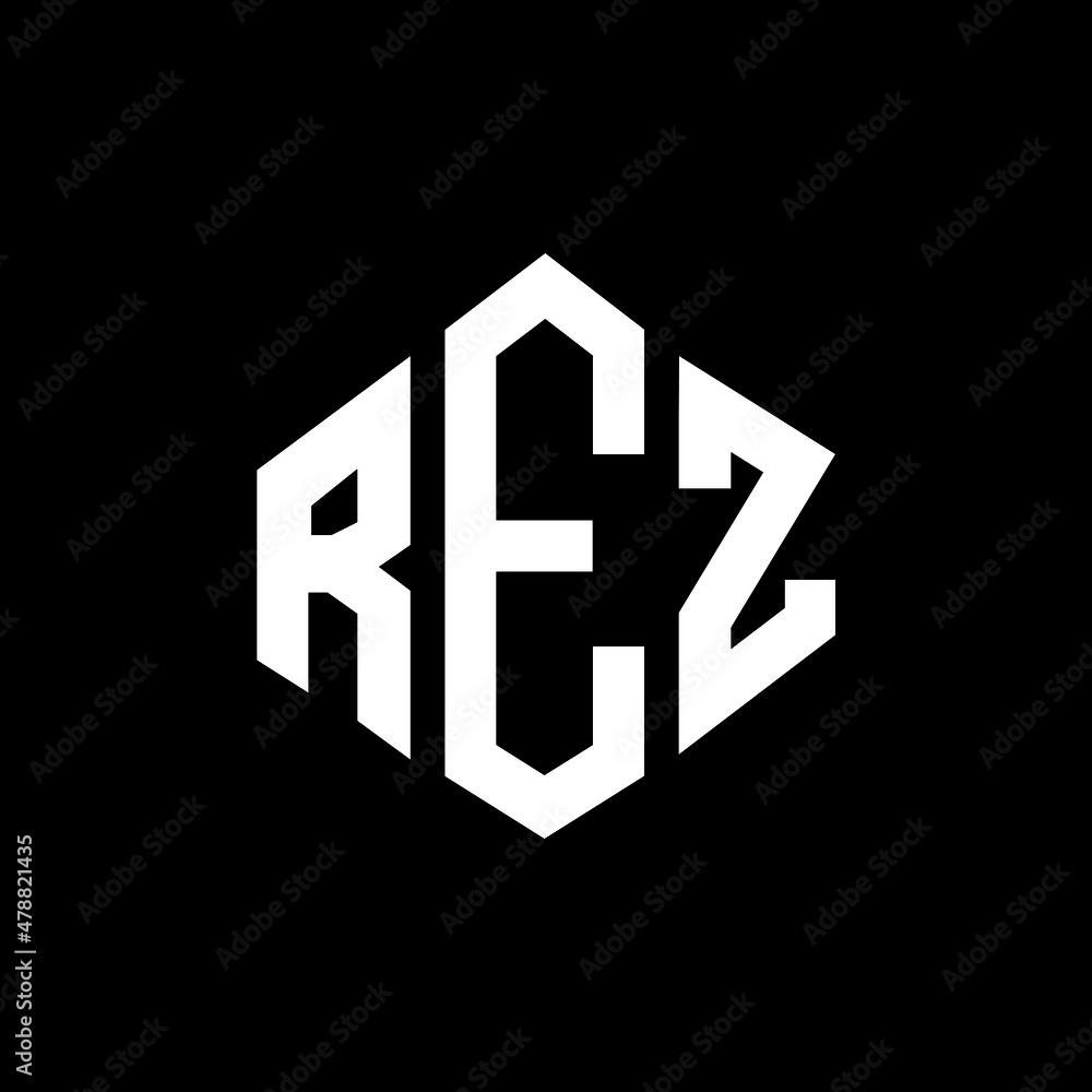 REZ letter logo design with polygon shape. REZ polygon and cube shape logo design. REZ hexagon vector logo template white and black colors. REZ monogram, business and real estate logo. REZ letter logo design with polygon shape. REZ polygon and cube shape logo design. REZ hexagon vector logo template white and black colors. REZ monogram, business and real estate logo.
