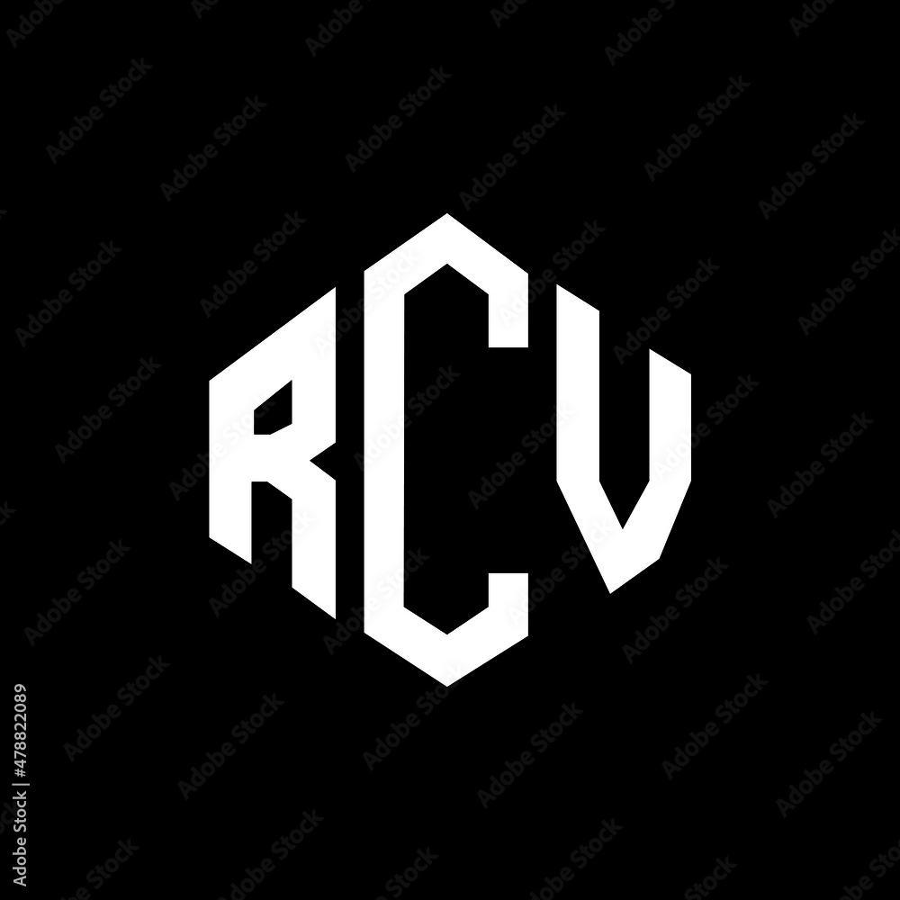 RCV letter logo design with polygon shape. RCV polygon and cube shape logo design. RCV hexagon vector logo template white and black colors. RCV monogram, business and real estate logo. RCV letter logo design with polygon shape. RCV polygon and cube shape logo design. RCV hexagon vector logo template white and black colors. RCV monogram, business and real estate logo.