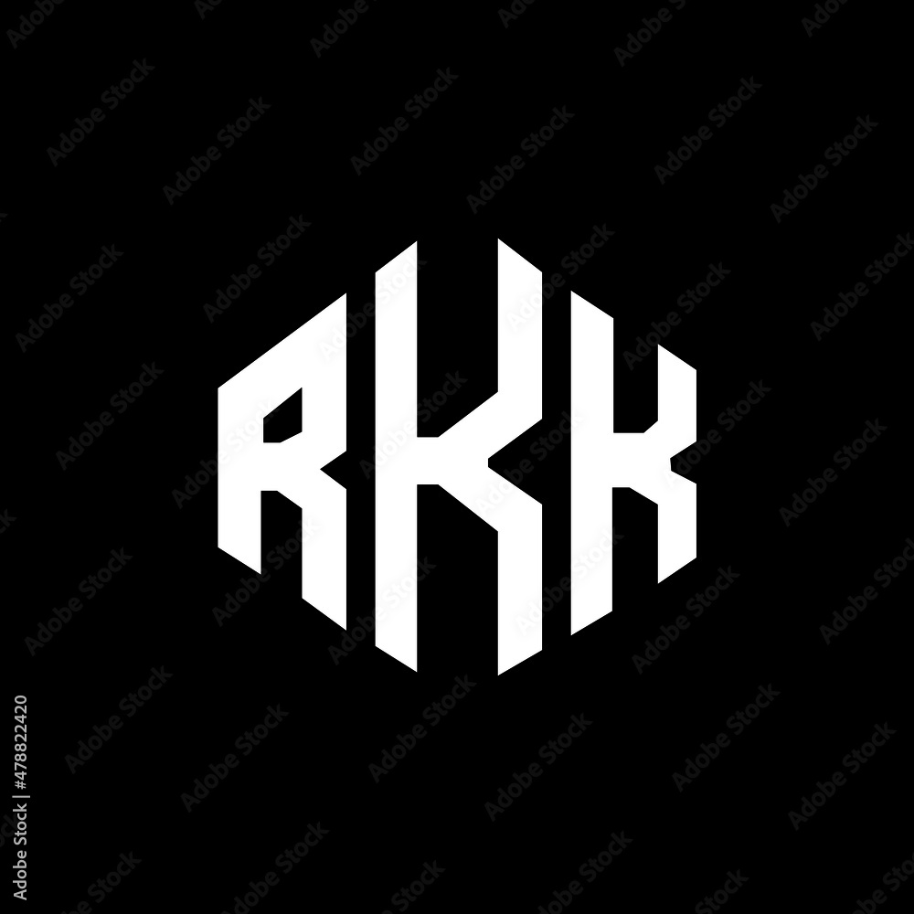RKK letter logo design with polygon shape. RKK polygon and cube shape logo design. RKK hexagon vector logo template white and black colors. RKK monogram, business and real estate logo. RKK letter logo design with polygon shape. RKK polygon and cube shape logo design. RKK hexagon vector logo template white and black colors. RKK monogram, business and real estate logo.