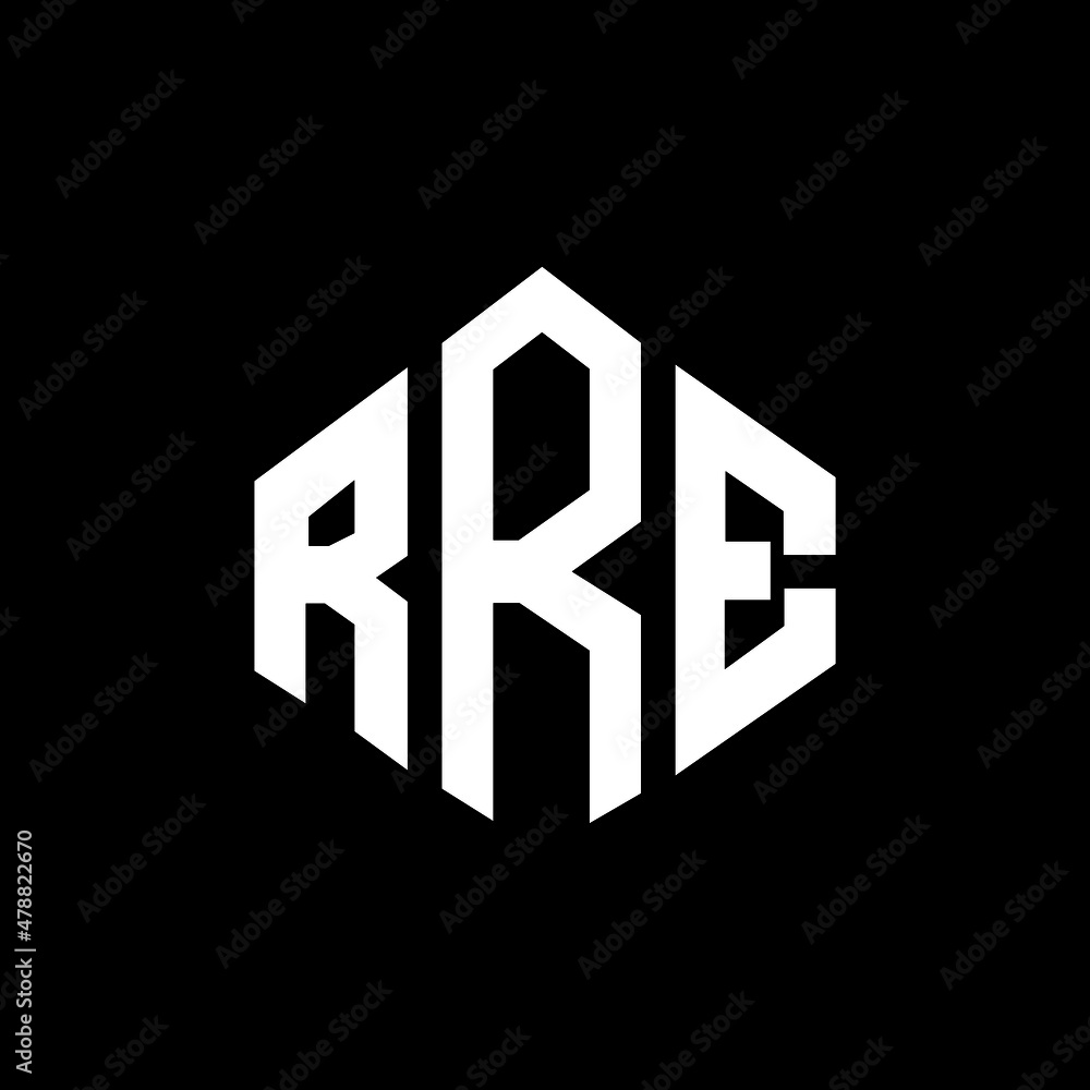 RRE letter logo design with polygon shape. RRE polygon and cube shape logo design. RRE hexagon vector logo template white and black colors. RRE monogram, business and real estate logo. RRE letter logo design with polygon shape. RRE polygon and cube shape logo design. RRE hexagon vector logo template white and black colors. RRE monogram, business and real estate logo.