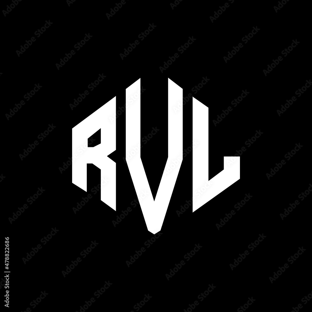 RVL letter logo design with polygon shape. RVL polygon and cube shape logo design. RVL hexagon vector logo template white and black colors. RVL monogram, business and real estate logo. RVL letter logo design with polygon shape. RVL polygon and cube shape logo design. RVL hexagon vector logo template white and black colors. RVL monogram, business and real estate logo.