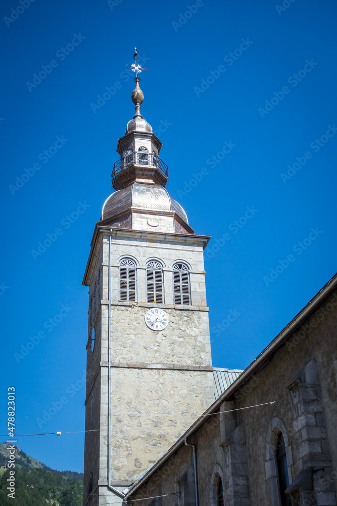 Church in the Village of the Grand Bornand, France
