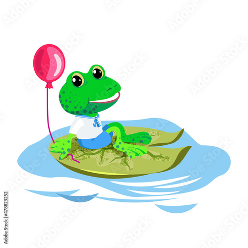 Illustration of cute  little Frog.