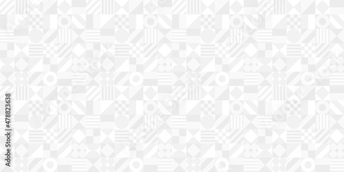 Geometric illustration background. Seamless pattern.Vector. 幾何学イラストパターン