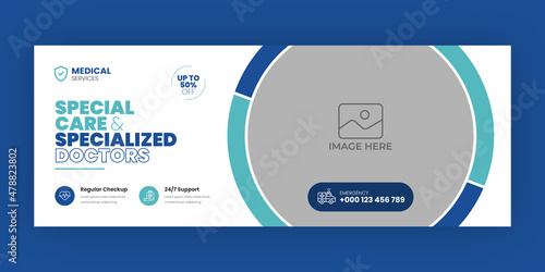 banner, facebook, cover, page, timeline, social, media, post, web, website, hospital, care, health care, medicals, abstract, creative, pharmacy, discount, offer, marketing, emergency, clinic, medicine