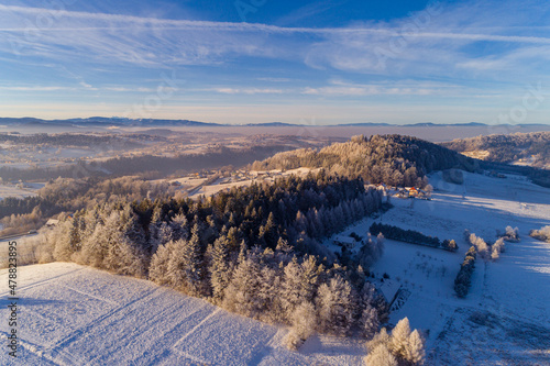 Oszroniona góra, zima w małopolsce © Piotr Gaborek 