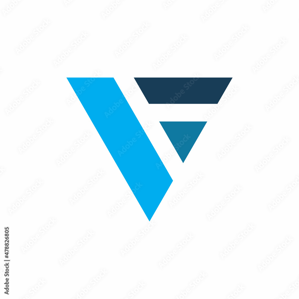 blue initial v letter triangle logo design blue initial v letter triangle logo design