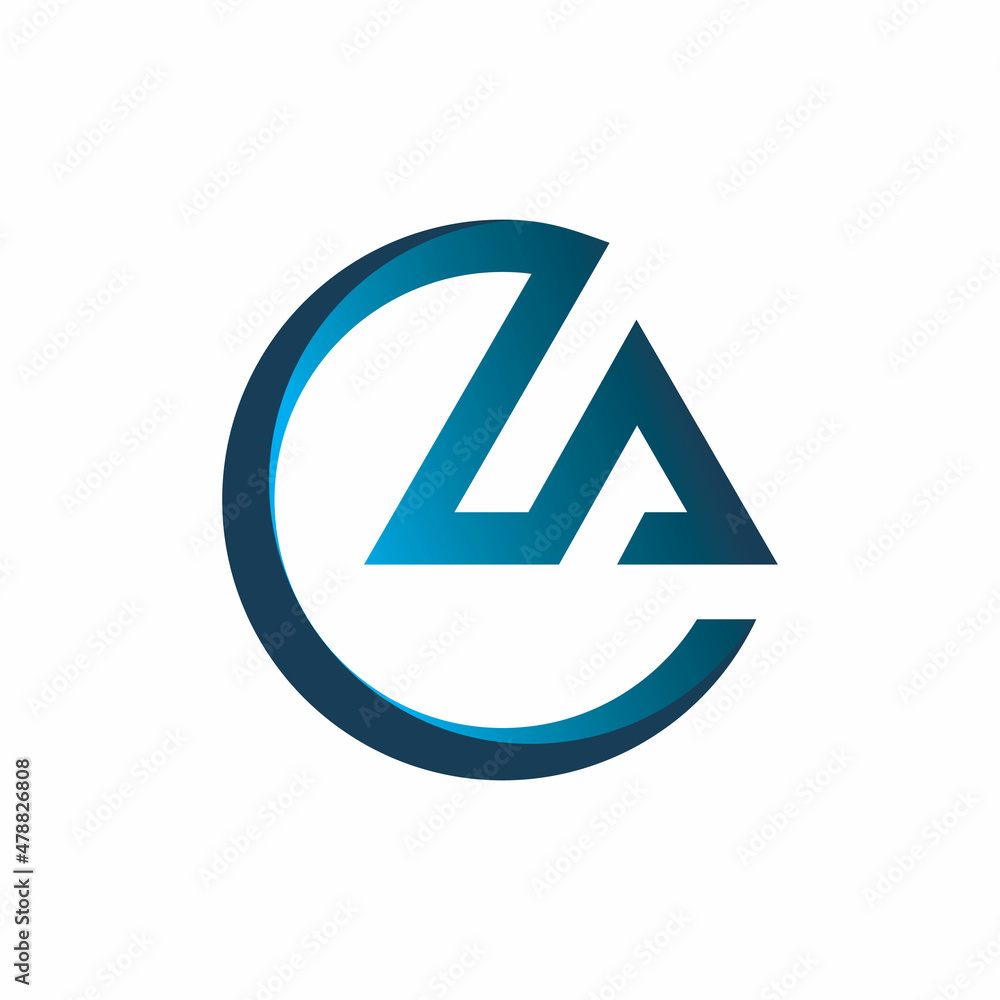 circle triangle initial letter logo design circle triangle initial letter logo design