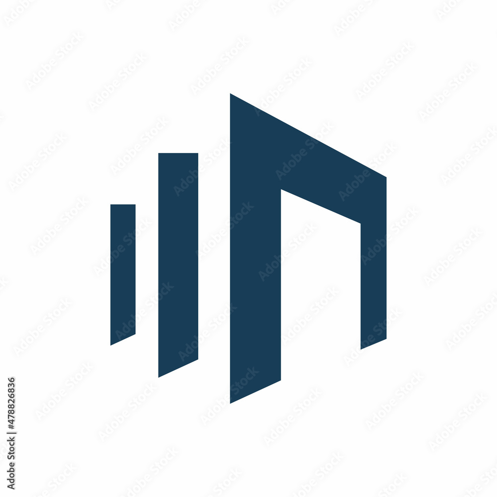 blue building real estate logo design blue building real estate logo design