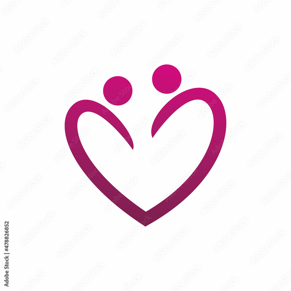 love couple partner logo design love couple partner logo design