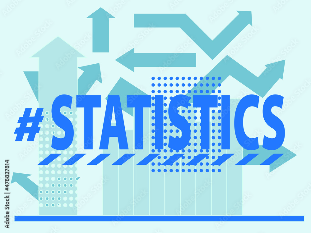 vector illustration with the image of graphs and charts of statistics for the design of backgrounds and interiors in a business style