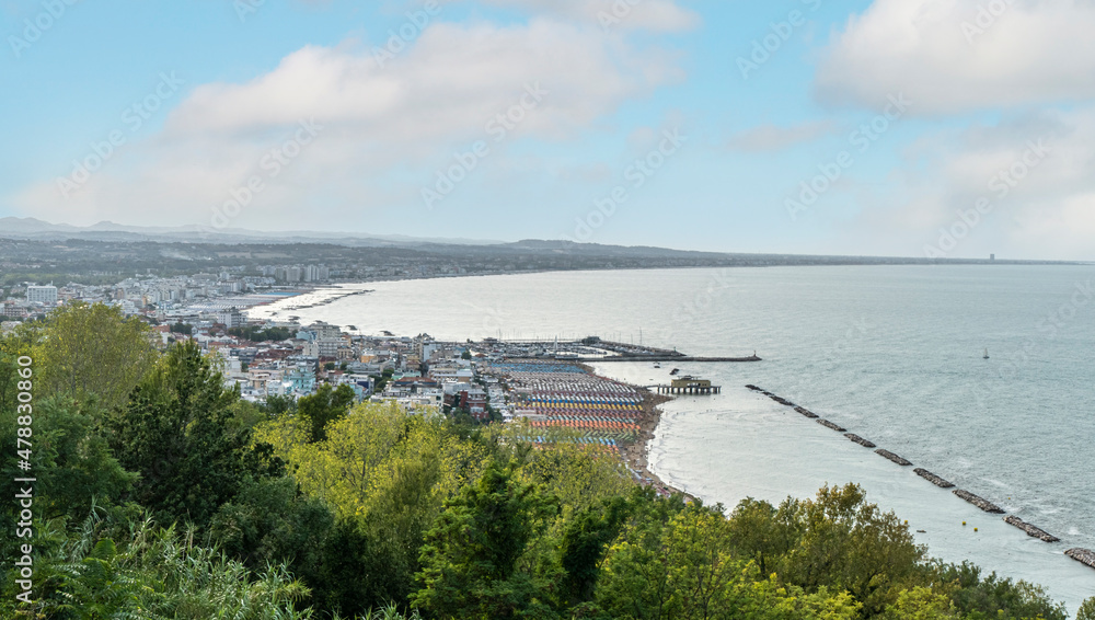 Obraz premium Aerial view of Gabicce and Cattolica