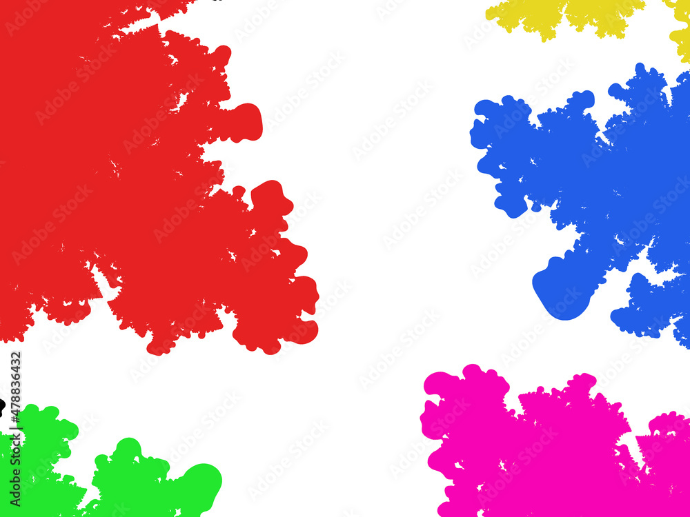 Abstract multi colour water or oil painting effect on white background. Abstract multi colour water or oil painting effect on white background.