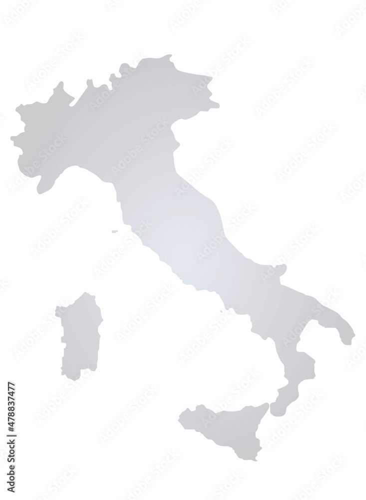 Italy grey map. vector illustration 