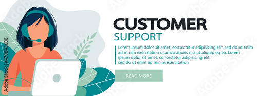 Live support concept. Business customer care service concept. Icon for contact us, support, help, phone call and website click. Flat vector illustration.	