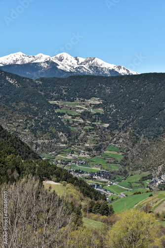 Slika na platnu Andorra - Encamp - Mirador del Bosc de les Allaus - Zufahrt