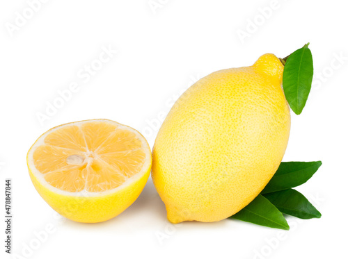 Lemons isolated on a white background
