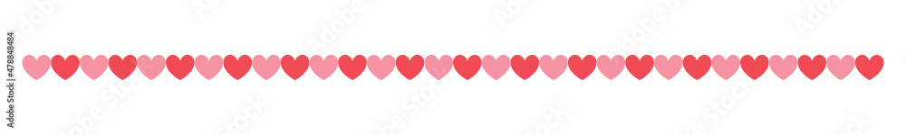 Heart Border, Pink Heart, Red Heart, Valentine's Day Heart, Heart Icon, Love Icon, Vector Illustration Background