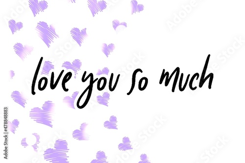 Valentine's day gift cart with love you so much text. Love related items. Home decoration printable.