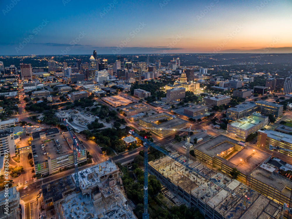 Construction Project Near University of Texas at Austin Texas USA