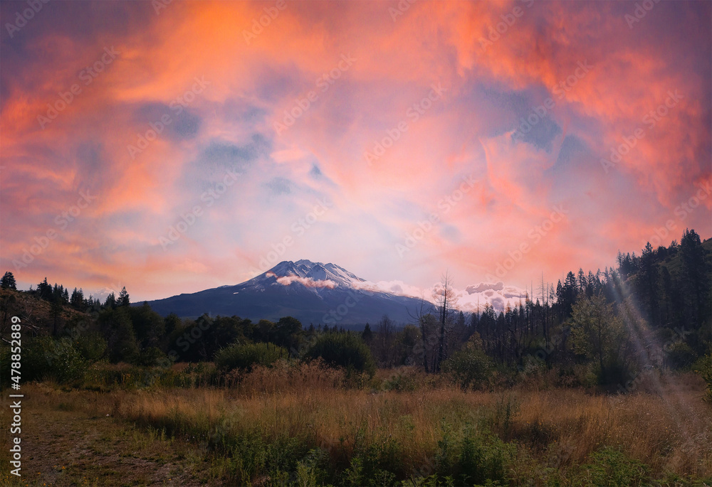 Obraz premium sunrise over the mountains