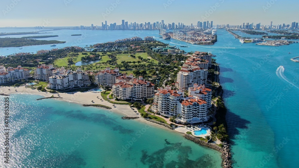Fototapeta premium Aerial Photo Florida Beach