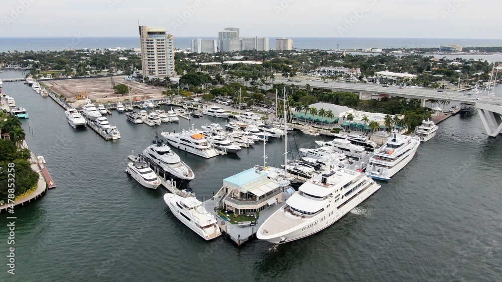 Aerial Photo Florida Yacht