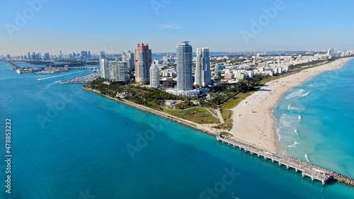 Aerial Photo Florida Beach