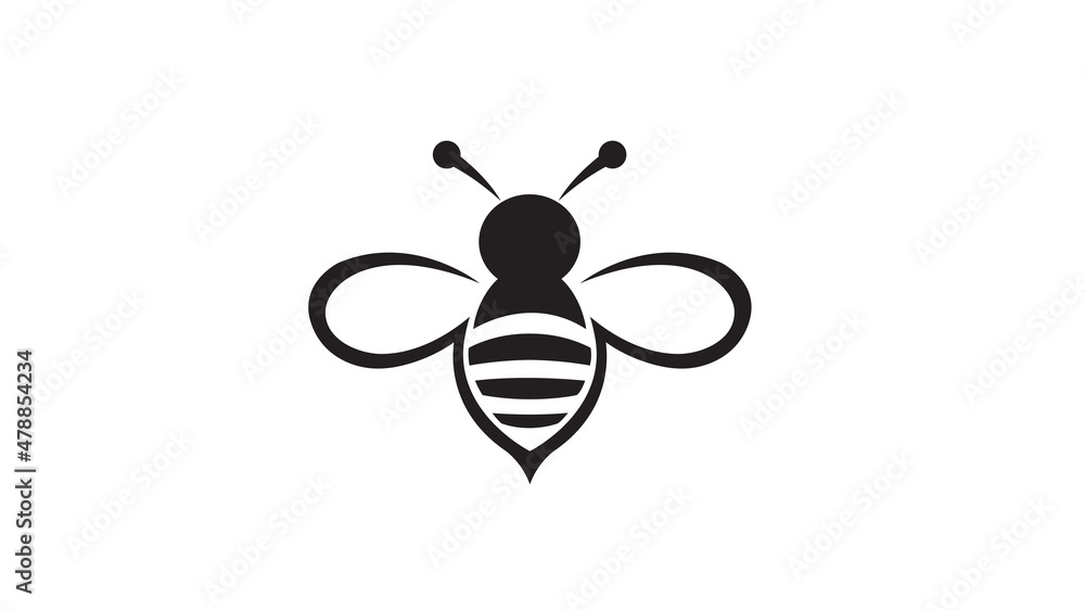 Creative Abstract Bumble Bee Abstract Logo Design Vector Icon Illustration Creative Abstract Bumble Bee Abstract Logo Design Vector Icon Illustration