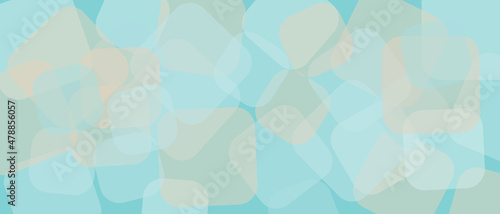 Blue background with geometric shapes of different diameters with transparency texture, aqua in the template for the cover. Turquoise and brown pattern for web screensavers.