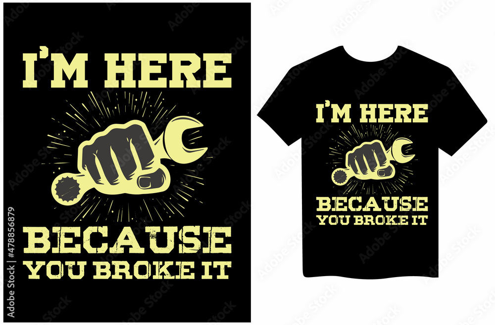 mechanics t-shirt design vector Illustration mechanics t-shirt design vector Illustration