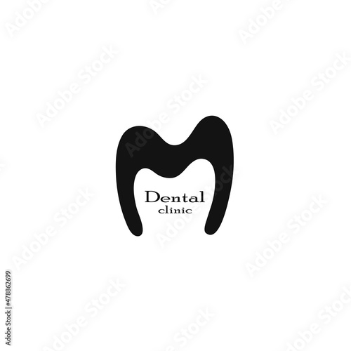 Vector logo of the dental office in minimalism