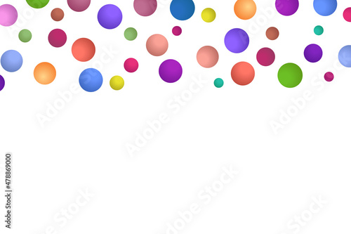Light multicolor background, colorful vector texture with circles. Splash effect banner. Dotted abstract illustration with blurred drops of rain. Pattern for web page, banner,poster, card