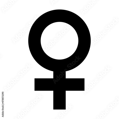 Female gender sign vector icon